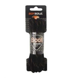 Cipőkötők SOFSOLE LACES OUTDOOR 802017 BLACK TAN WAXED 183 CM kép