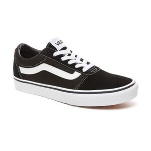 Női szabadidőcipők VANS WM Ward-(SUEDE CANVAS)BLACK WHITE kép