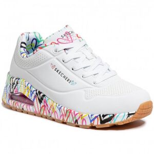 Női szabadidőcipők SKECHERS Uno Loving Love W white kép