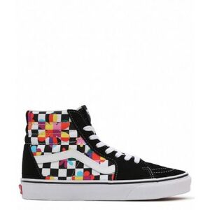 Női utcai cipők VANS UA SK8-HI (Floral Checkerboard) black true white kép