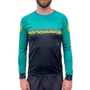 Férfi kerékpáros mez hosszú ujjal MONDRAKER Enduro Trail Jersey long, british racing green black yellow kép
