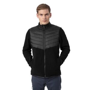 Férfi túrázó polár pulóver cipzárral 4F MENS FLEECE PLM014A-20S-DEEP BLACK kép