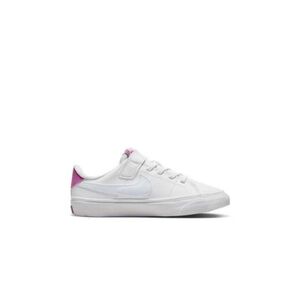 Lány utcai cipők NIKE Court Legacy white cosmic fuchsia pearl pink football grey kép