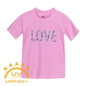 Lány fürdőpóló COLOR KIDS T-shirt W. Print, begonia pink kép