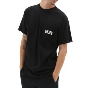 Férfi rövid ujjú póló VANS STYLE 76 BACK SS TEE-BLACK-WHITE kép
