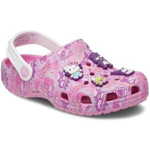 Lányi krokszik (szabadidőcipő) CROCS Classic Hello Kitty Clog pink kép