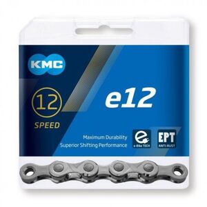 Bicikli lánc KMC E 12 EPT grey 130 links kép