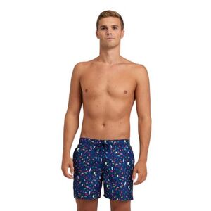 Férfi fürdőnadrág ARENA MENS BEACH BOXER ALLOVER-750-navy multi kép