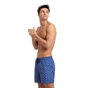 Férfi fürdőnadrág ARENA MENS BEACH BOXER ALLOVER-540-grey blue microflowers multi kép