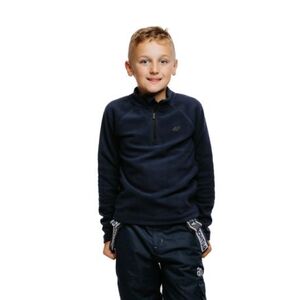Fiú síelés polár pulóver 4F JUNIOR FLEECE UNDERWEAR-JAW23UFLEM019-31S-NAVY kép