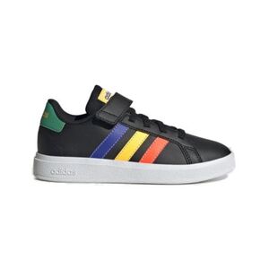 Fiú szabadidőcipők ADIDAS Grand Court 2.0 K core black lucid blue court green kép