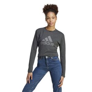 Női hosszú ujjú póló ADIDAS W WINRS 3.0 LS-IM2433-black melange grey three kép