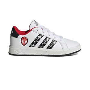 Fiú szabadidőcipők ADIDAS Grand Court X Marvel Spider-man white core black scarlet kép