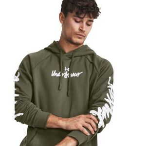 Férfi melegített kapucnis pulóver UNDER ARMOUR UA Rival Fleece Graphic HD-GRN kép