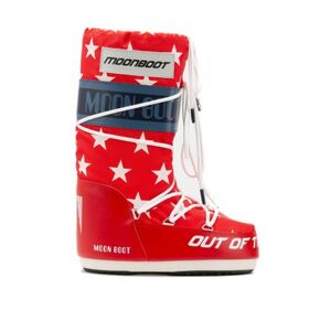 Női magas téli csizmák MOON BOOT ICON RETROBIKER, 003 white stars kép