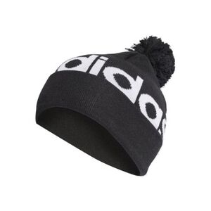 Női téli sapka ADIDAS POMPOM BEANIE BLACK WHITE kép