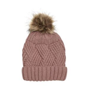 Lány téli sapka COLOR KIDS Hat W. Detachable Fake Fur, burlwood kép