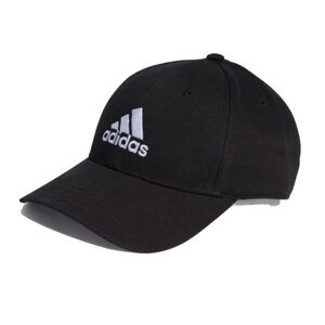 Gyerek sapka ADIDAS BBALL CAP COT BLACK WHITE Kids kép
