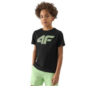 Fiú póló rövid ujjú 4F JUNIOR TSHIRT-4FJWSS24TTSHM1115-20S-DEEP BLACK kép