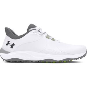 Férfi golfcipők tüskékkel UNDER ARMOUR UA Drive Pro SL Wide white white metallic gun metal kép