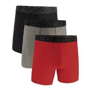 Férfi boxeralsók UNDER ARMOUR 3 PACK-UA PERFORMANCE TECH- SOLID 6in-MRN kép