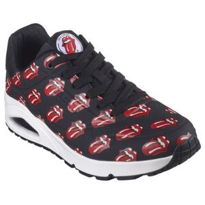 Női szabadidőcipők SKECHERS Uno Say It Loud black red kép