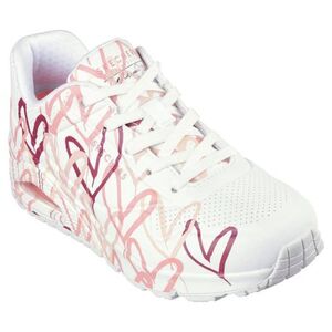 Női szabadidőcipők SKECHERS Uno Spread The Love W white multi pink kép