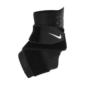 Fitnesz védő NIKE PRO ANKLE SLEEVE WITH STRAP BLACK WHITE kép