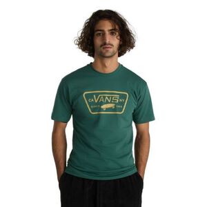 Férfi rövid ujjú póló VANS MN FULL PATCH-BISTRO GREEN kép