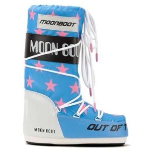 Magas téli cipők MOON BOOT ICON RETROBIKER, 002 pink stars kép
