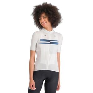 Női rövid ujjú kerékpáros mez SPORTFUL Gruppetto w jersey, white plein air kép