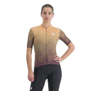 Női rövid ujjú kerékpáros mez SPORTFUL Rocket w jersey, huckleberry papaya kép