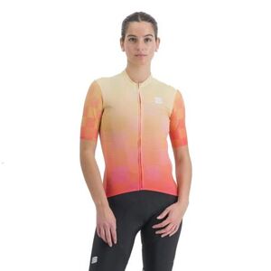 Női rövid ujjú kerékpáros mez SPORTFUL Rocket w jersey, pompelmo pale lime kép
