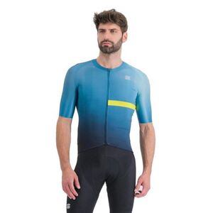 Férfi rövidujjú kerékpáros mez SPORTFUL Bomber jersey, berry blue cedar kép