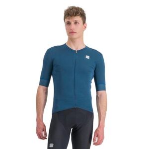 Férfi rövidujjú kerékpáros mez SPORTFUL Monocrom jersey, blue sea kép