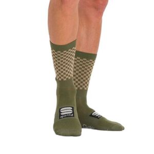 Férfi kerékpáros zoknik SPORTFUL Checkmate socks, beetle kép