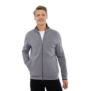Férfi bélelt zipzáras pulóver VOLCANO B-WIND-702M-GREY MEL kép