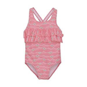 Lány fürdőruhák COLOR KIDS Swimsuit W. frills, AOP-5039-Plumeria kép