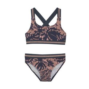 Lány fürdőruhák COLOR KIDS Bikini W. Contrast Straps, AOP-5077-Coral Blush kép