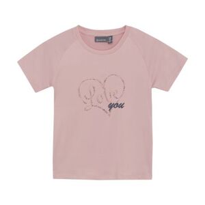 Lány póló rövid ujjú COLOR KIDS Girls T-shirt W. Print -S S-5077-Coral Blush kép
