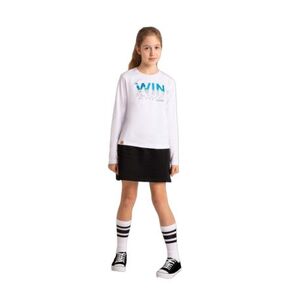 Lány hosszú ujjú póló VOLCANO LONG L-WIN JUNIOR 100 WHITE kép