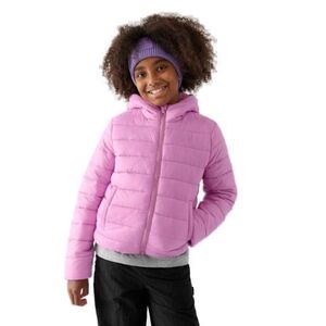 Lánykabát 4F JUNIOR DOWN JACKET-JWAW24TDJAF449-54S-PINK kép