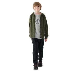 Fiú melegített melegítőnadrágok 4F JUNIOR TROUSERS-JWAW24TTROM760-20S-DEEP BLACK kép