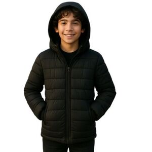 Fiú kabát 4F JUNIOR DOWN JACKET-JWAW24TDJAM460-20S-DEEP BLACK kép