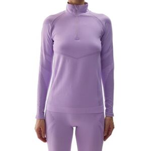Női bélelt sípulóver 1 2 cipzárral 4F SEAMLESS UNDERWEAR-WAW24USEAF160-52S-LIGHT VIOLET kép