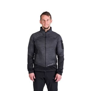 Férfi bélelt túrázó pulóver cipzárral NORTHFINDER GIACOMO-411greyblack kép