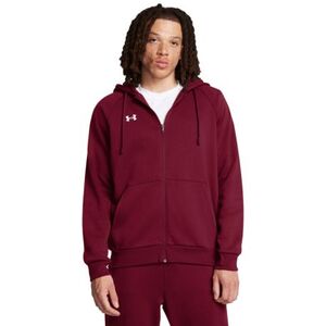 Férfi bélelt zipzáras pulóver UNDER ARMOUR UA Rival Fleece FZ Hoodie-RED kép