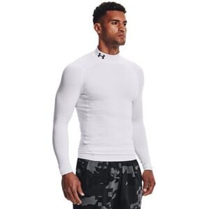 Férfi hosszú ujjú kompressziós póló UNDER ARMOUR UA CG Armour Comp Mock-WHT kép