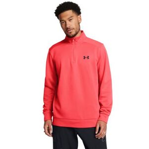 Férfi bélelt edzőpulóver 1 2 cipzárral UNDER ARMOUR UA Armour Fleece 1 4 Zip-RED kép