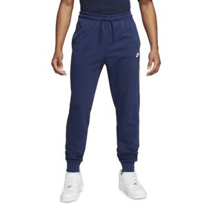 Férfi bélelt melegítőnadrágok NIKE M NK CLUB KNIT JOGGER-410 MIDNIGHT NAVY WHITE kép